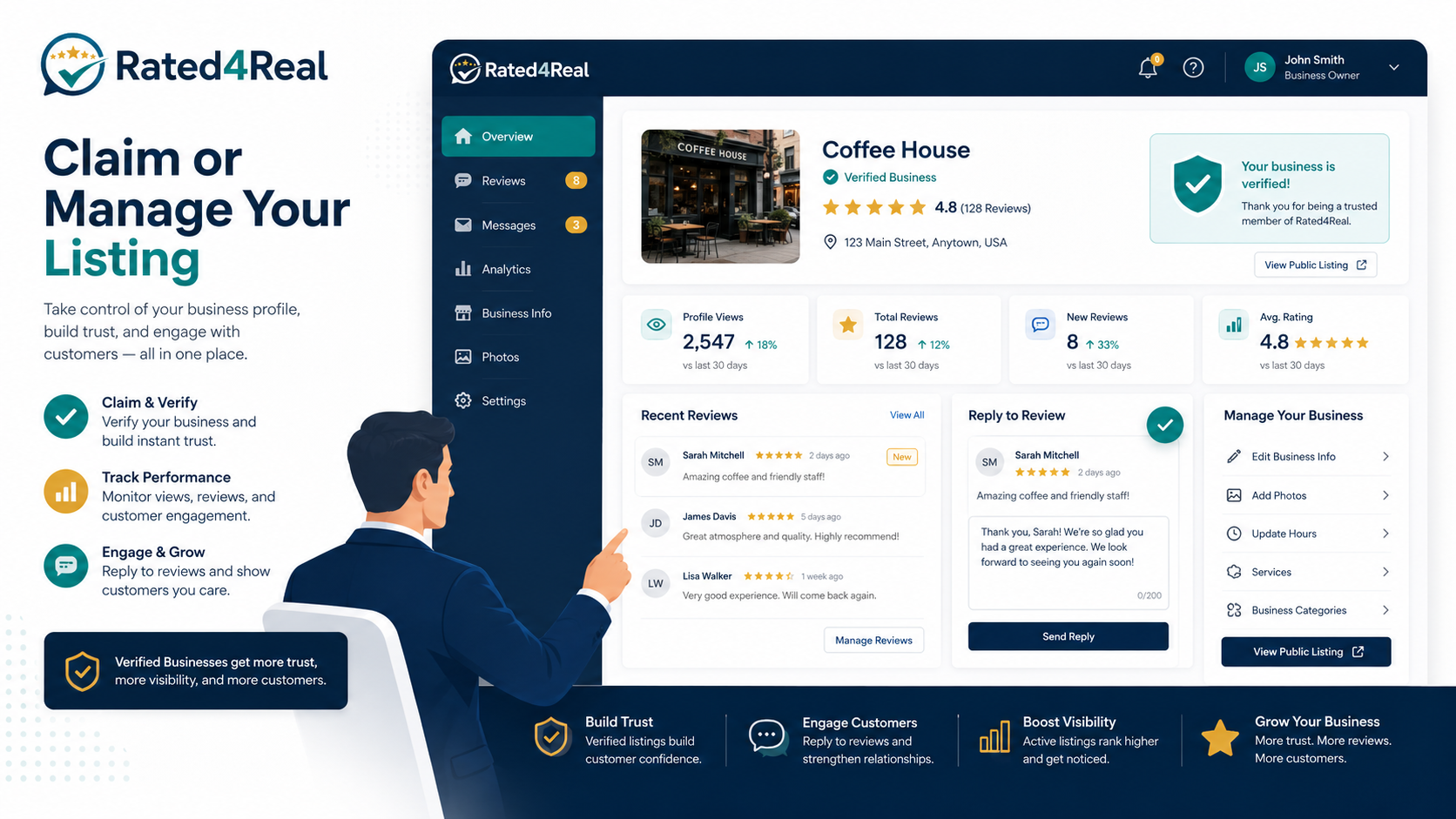Manage listing